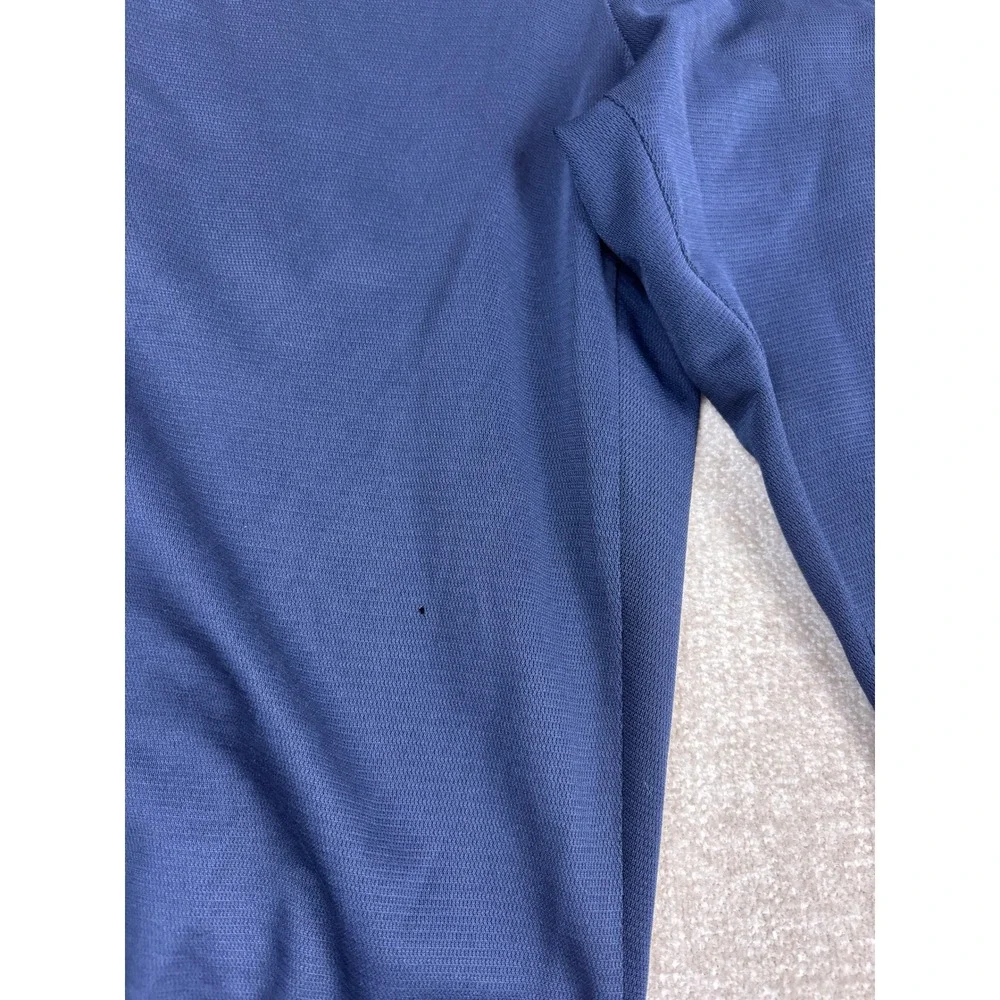 Nike Mens Y2K Navy Blue Track Pants Mesh Embroidered Swoosh Size M